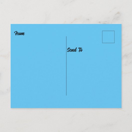 Ocean Life Water Turtle Briefkaart (Achterkant)