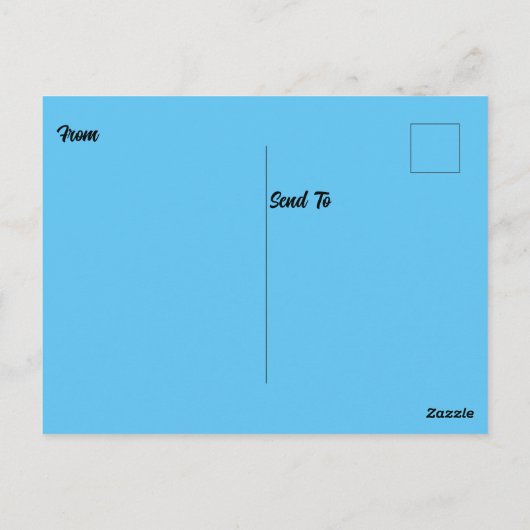 Ocean Life Water Turtle Briefkaart (Achterkant)