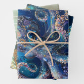 Ocean Life Zeemeermin Draak Octopus Decoupage Inpakpapier Vel (In situ)