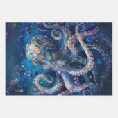 Ocean Life Zeemeermin Draak Octopus Decoupage Inpakpapier Vel (Voorkant)