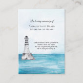 Ocean Lighthouse foto gedenkkaart Visitekaartje (Voorkant)