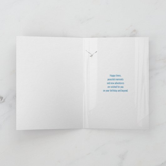 Ocean Lighthouse in venster waterverf Kaart (Binnen)