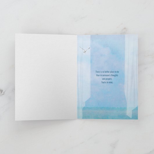 Ocean Lighthouse in venster waterverf Kaart (Binnen)