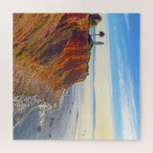 Ocean Lighthouse op Californië Rocky Cliff Foto Legpuzzel (Horizontaal)