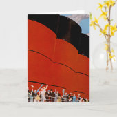 Ocean Liner Bon Voyage Kaart (Gele Bloem)