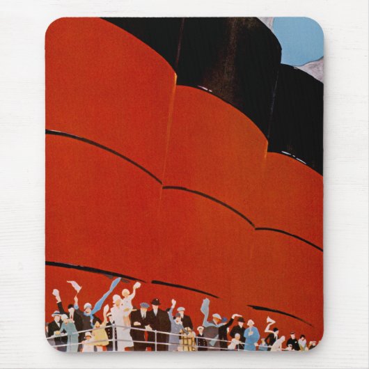 Ocean Liner Bon Voyage Muismat (Voorkant)