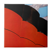 Ocean Liner Bon Voyage Tegeltje (Voorkant)