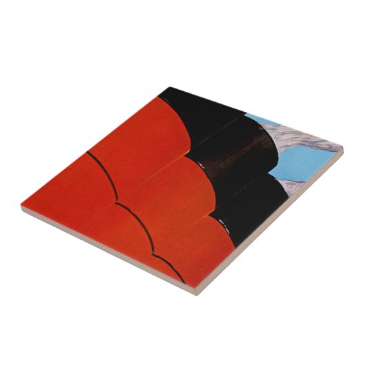 Ocean Liner Bon Voyage Tegeltje (Zijkant)