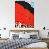 Ocean Liner Bon Voyage - XL Canvas Afdruk (Insitu (Slaapkamer))