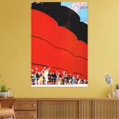 Ocean Liner Bon Voyage - XL Canvas Afdruk (Insitu (Woonkamer))