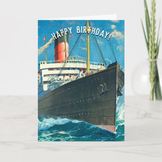 OCEAN LINER CARD KAART (Voorkant)