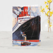  OCEAN LINER CARD KAART (Gele Bloem)
