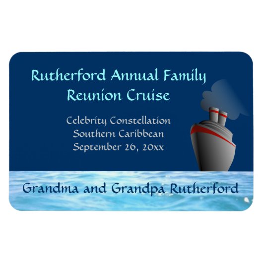 Ocean Liner Custom HATL. Deurmarkeringsmagneet Magneet (Horizontaal)