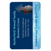 Ocean Liner Custom HATL. Deurmarkeringsmagneet Magneet (Verticaal)