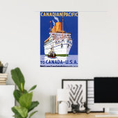 OCEAN LINER EMPRESS OF BRITANNIA POSTER (Thuiskantoor)