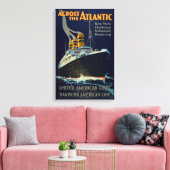 OCEAN LINER EUROPE AMERICA CANVAS AFDRUK (Insitu (Woonkamer))