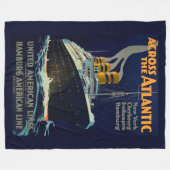 OCEAN LINER EUROPE AMERICA FLEECE DEKEN (Voorkant (Horizontaal))