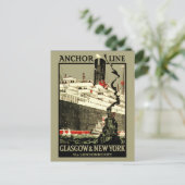  OCEAN LINER REIZEN BRIEFKAART (Staand voorkant)