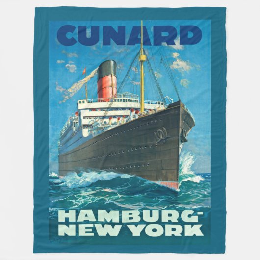 OCEAN LINER REIZEN FLEECE DEKEN (Voorkant)