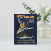  OCEAN LINER TRAVEL BRIEFKAART (Staand voorkant)