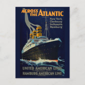  OCEAN LINER TRAVEL BRIEFKAART (Voorkant)