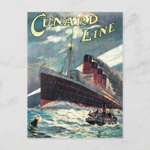 OCEAN LINER TRAVEL BRIEFKAART