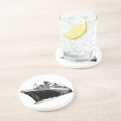 Ocean Liner Zandsteen Onderzetter (Zijkant)