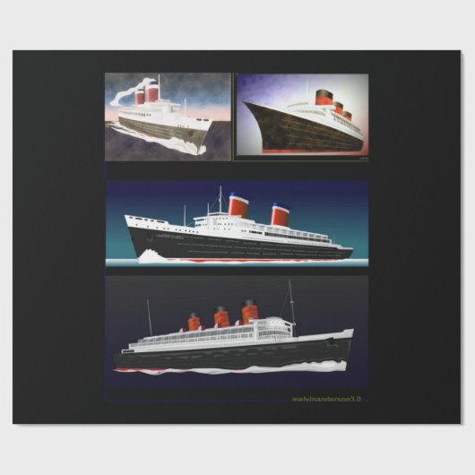 Ocean Liners Cadeaupapier (Vlak)