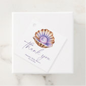 Ocean Little Pearl Baby shower Bedankt Bedankjes Labels (In situ)