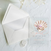 Ocean Little Pearl onder het Zeeen Baby shower Acryl Uitnodigingen
