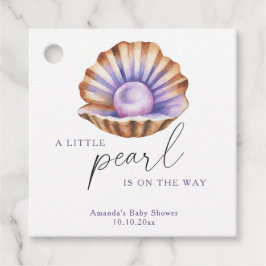 Ocean Little Pearl onder het Zeeen Baby shower Bedankjes Labels