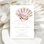 Ocean Little Pearl onder het Zeeen Baby shower Kaart