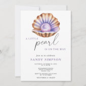 Ocean Little Pearl Under The Sea Baby Shower Kaart (Voorkant)