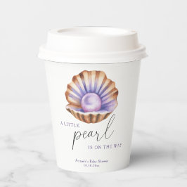 Ocean Little Pearl Under The Sea Baby Shower Papieren Bekers