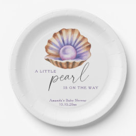 Ocean Little Pearl Under The Sea Baby Shower Papieren Bordje