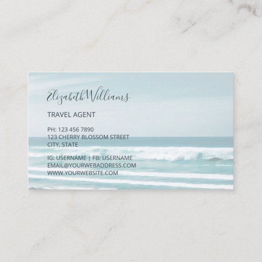 Ocean Logo Visitekaartje (Achterkant)