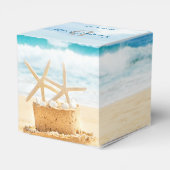 Ocean Love Beach Bruiloft Bedankdoosjes (Achterkant)