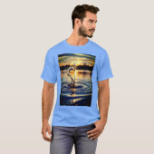 Ocean Love Connection - Half hart verbeelding . T-shirt (Voorkant volledig)