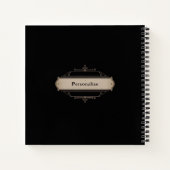 Ocean Love Potion Quote Zee Moon Black Journal Notitieboek (Achterkant)