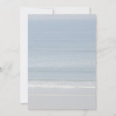 Ocean Love, Sand Dollar Huwelijksuitnodiging Kaart (Achterkant)