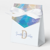 Ocean Love Zee Glazen Strand Bruiloft Bedankdoosjes (Voorkant Zijde)