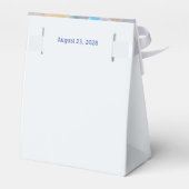 Ocean Love Zee Glazen Strand Bruiloft Bedankdoosjes (Achterkant)