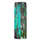 Ocean Lover Zeewier Water Grass Turquoise Tekst Thermosbeker (Achterkant)