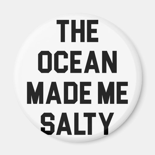 Ocean maakte me zout magneet (Voorkant)