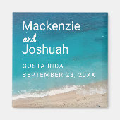 Ocean Magnet Beach Wedding Favor of Keepomwille (Voorkant)