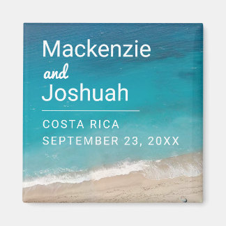 Ocean Magnet Beach Wedding Favor of Keepomwille