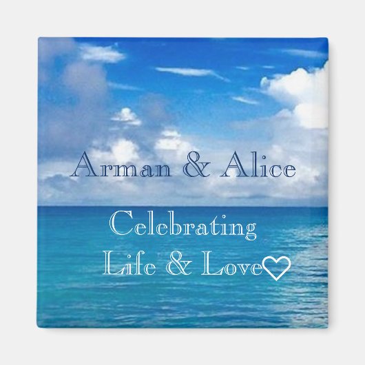 Ocean Magnet voor koppels in de liefde (Voorkant)