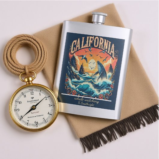 Ocean Majesty California Sunset Flacon