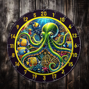 Ocean Majesty Octopus Dartboard Dartbord
