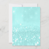 Ocean Makeup White Glitter 16e Vrijgezellenfeest Kaart (Achterkant)